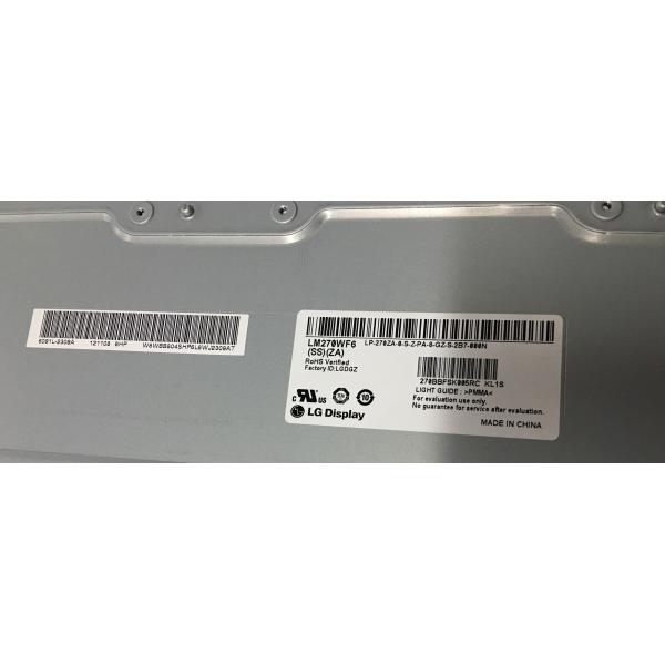 Antiglare 5.0V 3D LCD Panel 27inch 1920*1080 250cd/M² LM270WF6-SSZA 30 Pins Connector