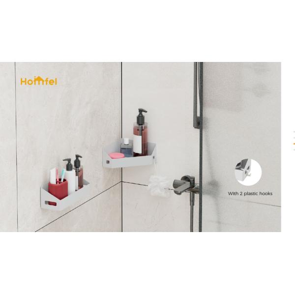 Magnetic Attraction Shower Rack Bathroom Organizer With Soap Dish No Drilling