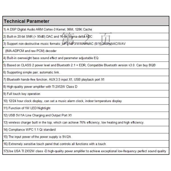 Alarm Siren Creative Rechargeable Bluetooth Speaker Sensitive Touch Panel Switch