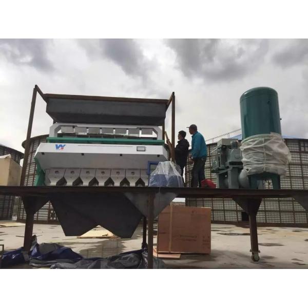 15 inch screen Nuts Color Sorter , Intelligent Smart Hazelnut Sorting Machine