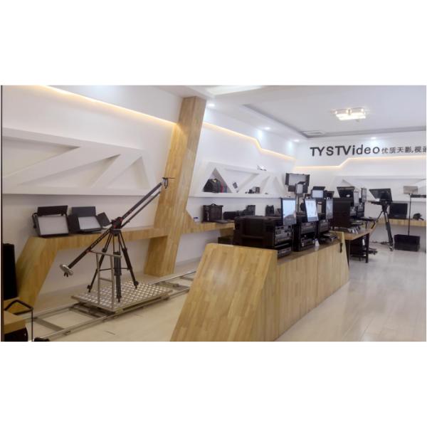 22 Inch Speech Broadcasting Studio Teleprompter with Caster Tripod by TYSTVideo