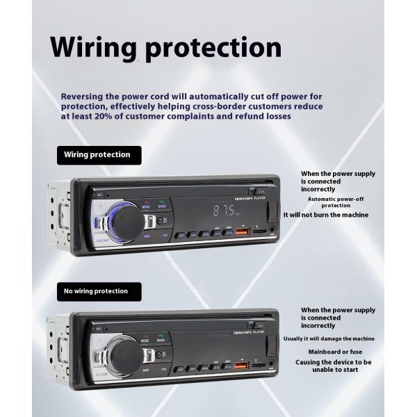 Creatall In-Stock Car MP3 Player with BT Wireless Connection USB Interface FM Radio-New Cross-Border Product