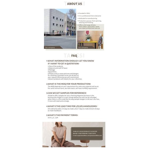 Wholesale Factory High Quality Comfortable Breathable Pure Linen Fabric Solid Color Woven for Women's Clothing Dress Plain Shirt