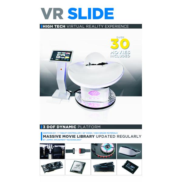 VR Slide 9D Virtual Reality Simulator Customized 360 Degree With Deepoon E3 Glasses