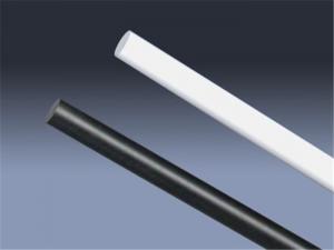 Quality Round Shape PTFE Extruded Rod , Glass Carbon Graphite Filled PTFE Rod for sale