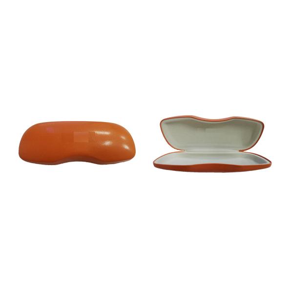 Colorful PU Leather Iron Hard Shell Eyeglass Case For Optical Eyewear