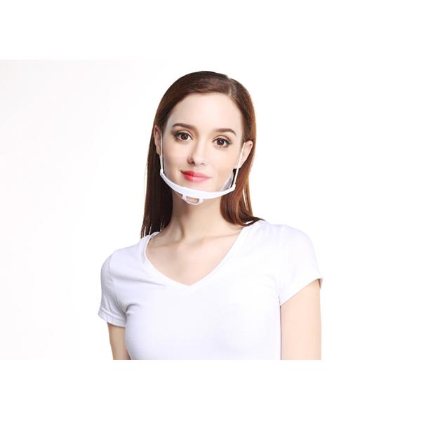 Super Light Hygienic Face Shield That Only Covers Mouth And Nose On Chin Transparent