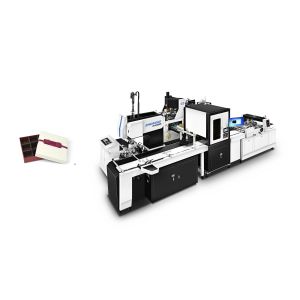 Quality Silent Fully Automatic Paper Box Making Machine With Motion Controller for sale