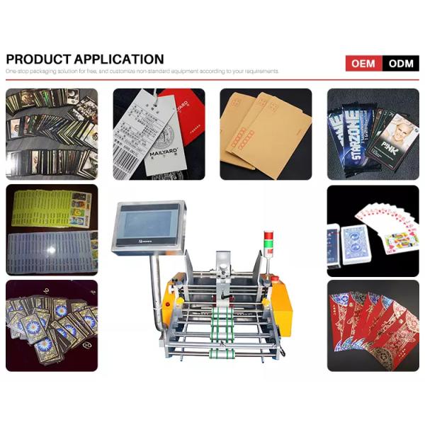 500Pcs/Min Friction Feed Counting Machine PLC Control For 1mm Paper