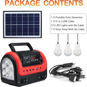 Quality Dc Led Lights Solar Power Generator For Home Use Mini Home Lighting Kit for sale