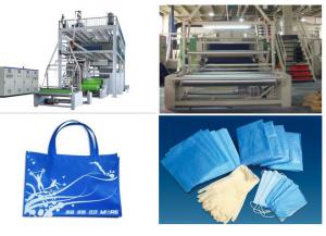 Quality 1.6 m / 2.4m Non Woven Fabric Production Line SSS PP Spunbonded for sale