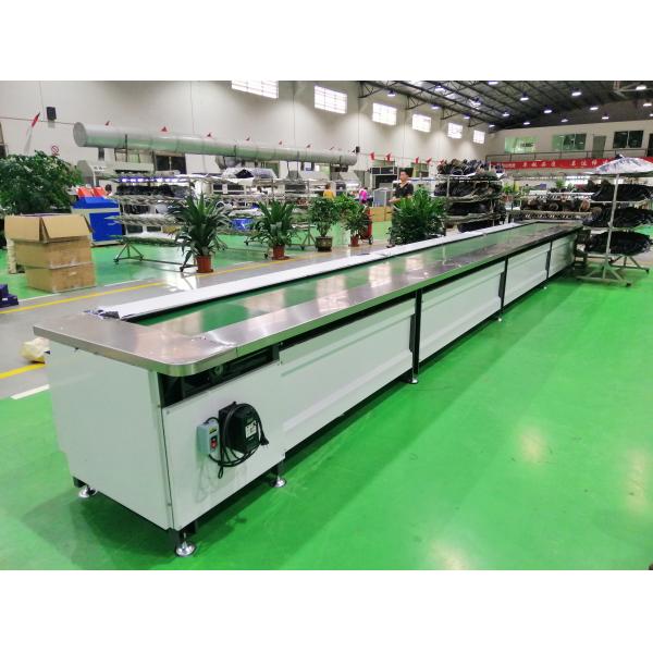Customized Shoes Lasting Production Line Shoe Pasting / Packing Conveyor Footwear Production Line