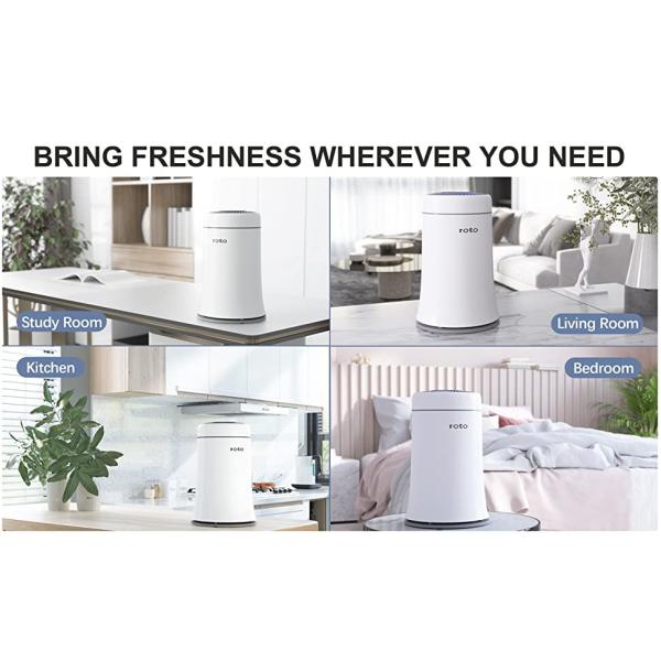 Low Noise Air Purifier Cleaner Removal 99.9% Air Purifier For Bathroom Odors