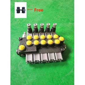 Industrial 5 Way Hydraulic Valve Manual Operated Directional Control Valve