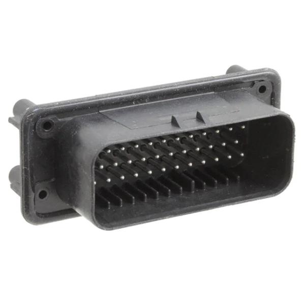 35pin 4.0mm Pitch Header Male Vertical Screw Mounted 3 Rows PBT Automotive Gold Plated