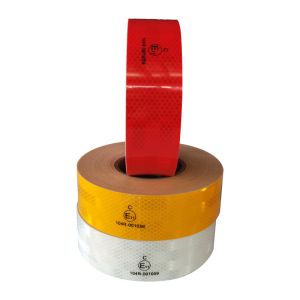 Customized Size Driveway ECE Reflective Tape Red White For Safety Warning