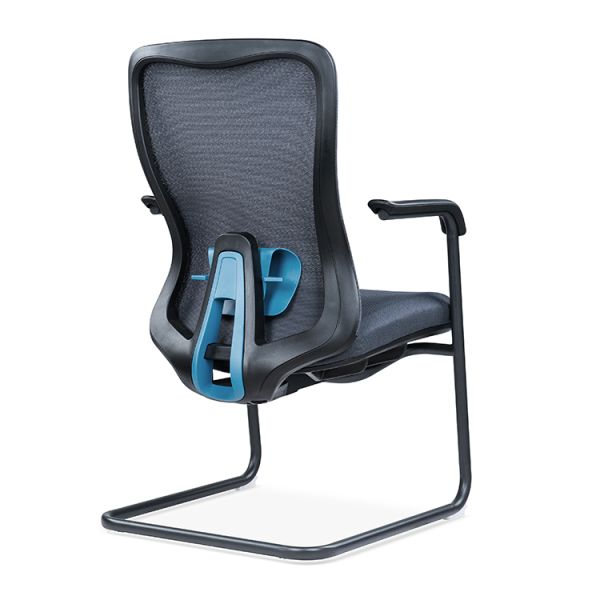 Foshan Factory Office Visitor Chair Non Swivel Mid Back Ergonomic Cheap Conference Meeting Room Chairs