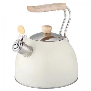 Quality 2.5L Stainless Steel Electric Kettle Whistling Tea Kettle With Wood Handle for sale