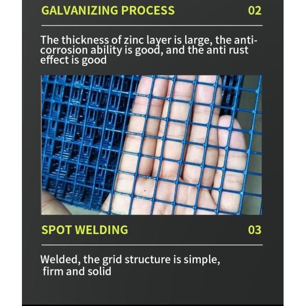 PVC Coated Welded Wire Mesh PVC Galvanized Welded Fencing Net Iron Wire Mesh For Outdoor Fence Pet Cage