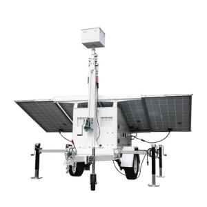 Quality Powerful LED Solar Tower Light Zero Noise Solar Powered Portable Light Towers for sale