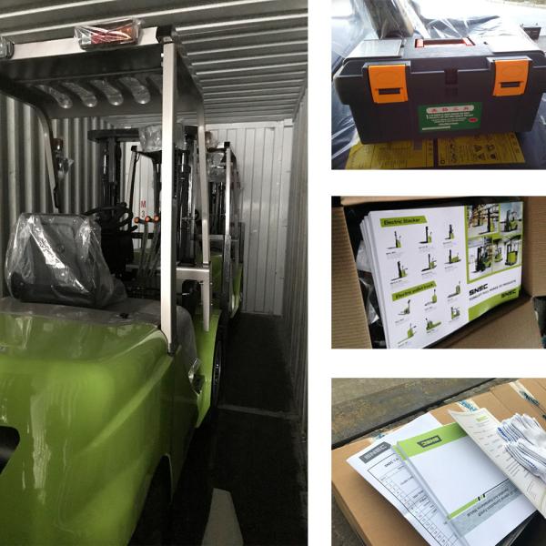 500mm Load Center 3ton Diesel Forklift with Double Front Tires and LED Light Options