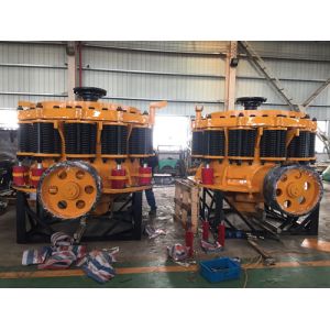 Quality Rock Spring Cone Crusher Short Head 4.25FT Horizontal Axis For Gold Recovery for sale