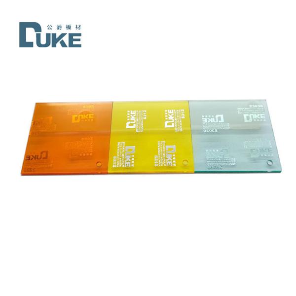 100% Mitsubishi MMA Signage Colored Acrylic Sheet UV Resistant