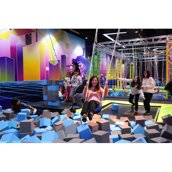 Customized Indoor Trampoline Park Playground Center Equipment With Dodge Ball