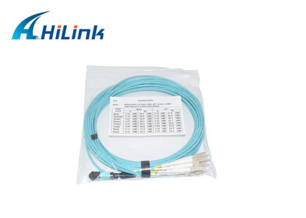 Buy 10M Length LSZH Patch Cord MPO/MTP-8LC/UPC 10M 8 Fiber 2.0 Breakout OM4 Cable at wholesale prices