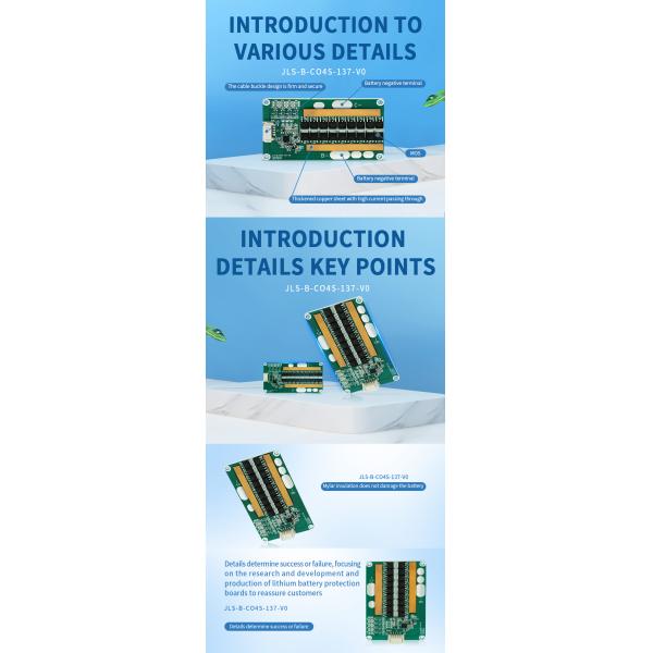 KLS LiFePO4 16S 200A BMS & 250A 18650 Lithium Battery Protection Board: Ideal for Electrical Tools, UPS, and Solar Panels