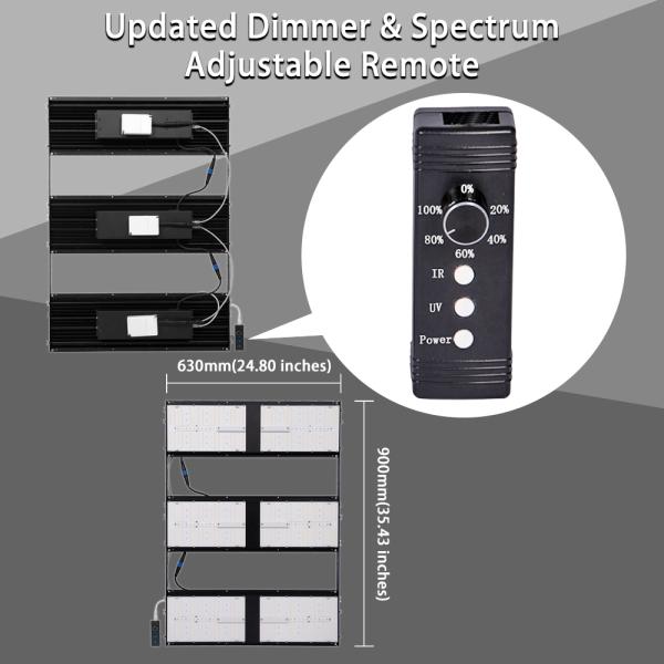 Smart UV IR Commercial LED Grow Lights Samsung 301H For Hortibloom Hydroponics