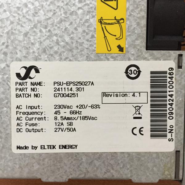 In Stock Eltek Rectifiers 241114.100 FLATPACK 1500 48V 230VAC Part No. 241114.301 Rectifier Module