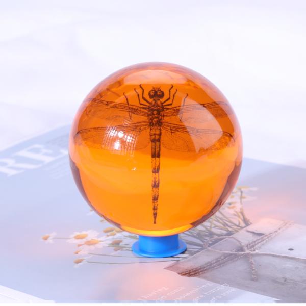 China source manufacturer of epoxy resin ball custom ball crafts inside clear resin ball supplier