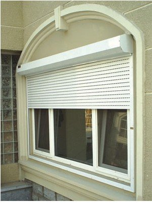 Modern Security Aluminum Roller Shutter,White Color,Remote-control Roller Shutter