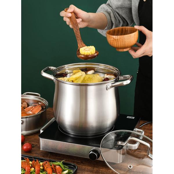 Hot Selling Kitchen Cooking Food Steamer Pot Cookware Cooking Stainless Steel Steamer Pot With Glass Lid