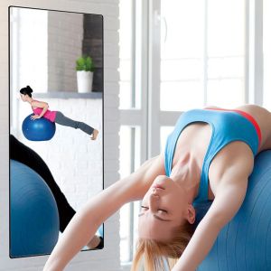 Quality Color Fitness Workout Smart Mirror Silver Or Black Frame for sale