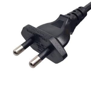 Quality 2 Pin India Power Cord Plug 6A 250V BIS 1293 C7 Cable Extension Wire for sale