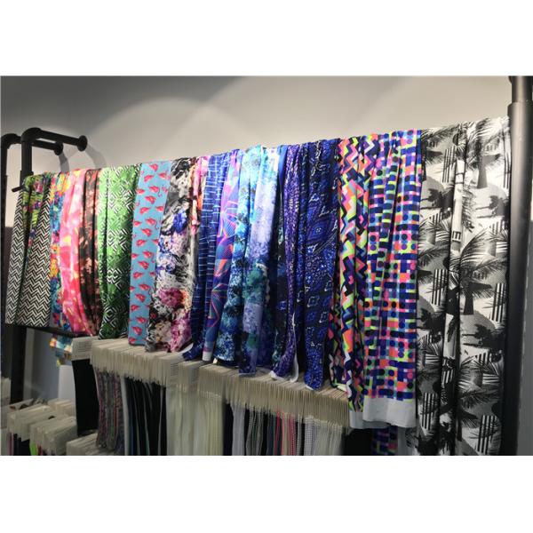 Recycled Textured Swimwear Fabric Digital Printing Bikini Beach Wear