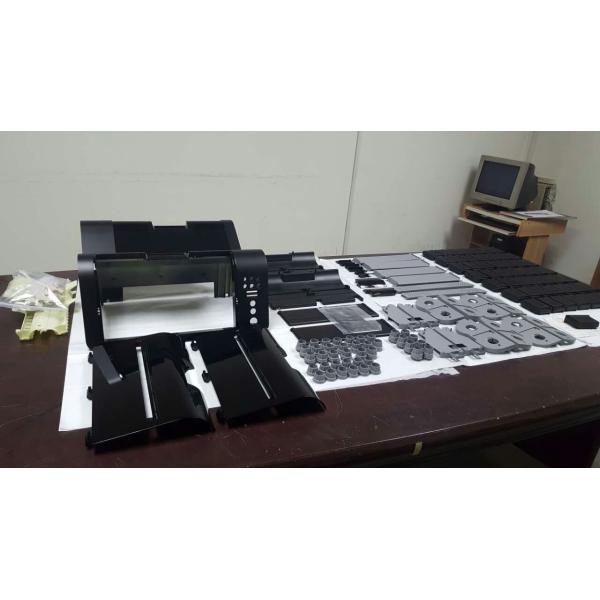 Custom Rapid Plastic Prototype Machining Black Color ABS Material Customized Size
