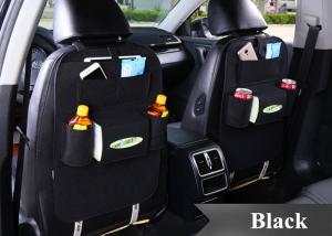 China Black Grey Brown Car Seat Back Bag Organizer , Felt Car Seat Organizer Bag on sale