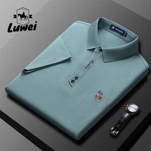 Quality Sublimated Cotton Polo T Shirts Men Knitted Sport Blank Fabric Shirts for sale