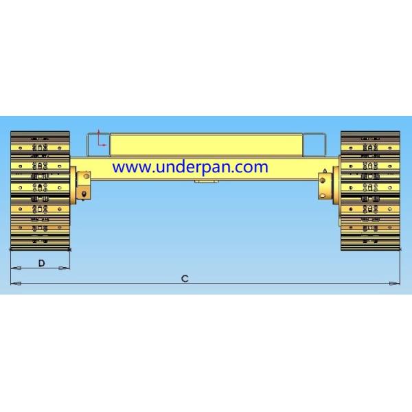 China gold manufacturer customized mini crawler chassis rubber track undercarriage for excavators