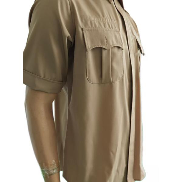 Men's Khaki Tactical Uniform Set 45 Wool 55 Polyester Formal Wear