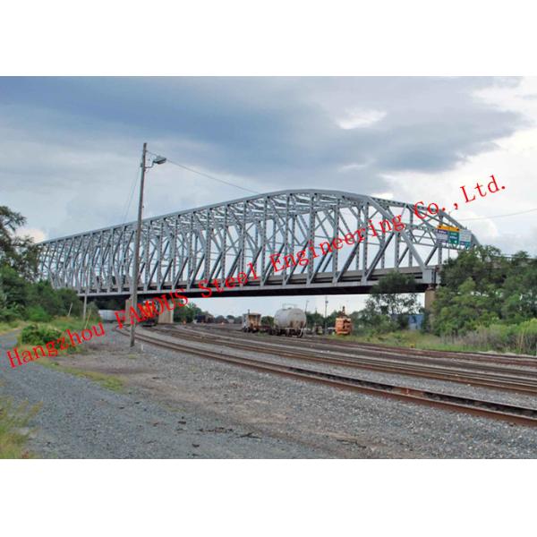 Surface Galvanized Anticorrosive Steel Truss Bridge Modern Design Frame Structure