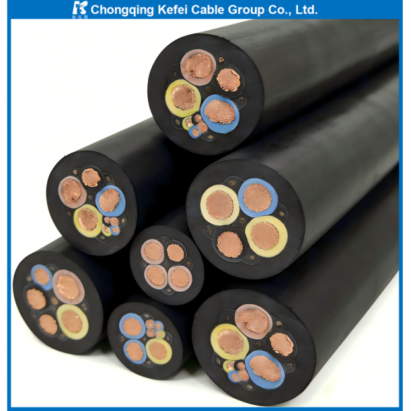 JHS Multi Core Waterproof Submersible Rubber Cable for Underwater Equipment and Motor Leads