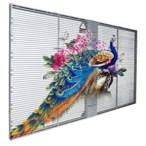 Quality P2.6-5.2 Glass Transparent LED Window Display Indoor High Brightness for sale
