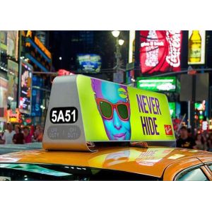 P4 External Advertising Car Led Sign Display Wireless Control High Brightness