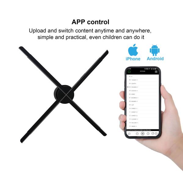 Proyectores Hologramas 80cm 3D Hologram Technology Holographic Display Hologram 3d Fan Hologram Video With IP65 Waterproof