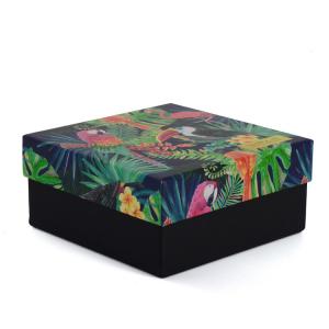 China Rigid Cardboard Paper Gift Boxes With Lids And Bottom Custom Printing Service on sale