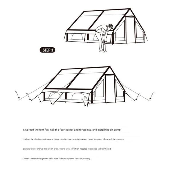 17.2㎡ Outdoor Canopy Two-in-one Warm Wind And Rainproof